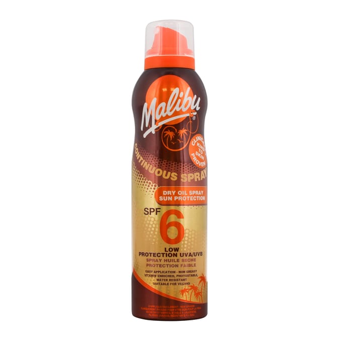 Malibu Continuous Dry Oil Spray 175ml - SPF6