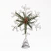 Festive Feeling Christmas Rattan Berry Tree Topper - White