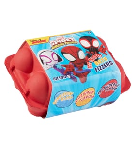 Marvel Spider-Man Bath Fizzer Eggs 6x 50g