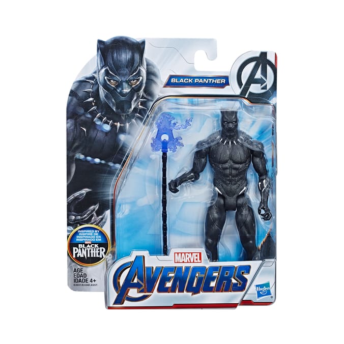 Black Panther Marvel Figura 6 Pollici (15 Cm), Ispirata Al Film, 7 Punti Articolazione, Accessorio Incluso