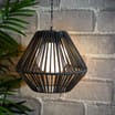 Firefly Black Rope Pendant Solar Light