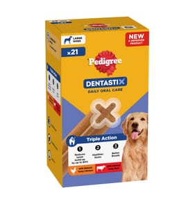 Pedigree Dentastix Daily Dental Chews Large Dog Treat 21s 