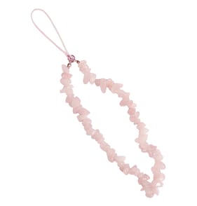 Crystal Phone Charm - Rose Quartz