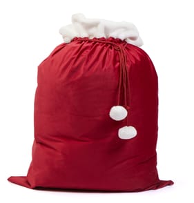 Winter Charm Large Faux Fur Velvet Christmas Sack