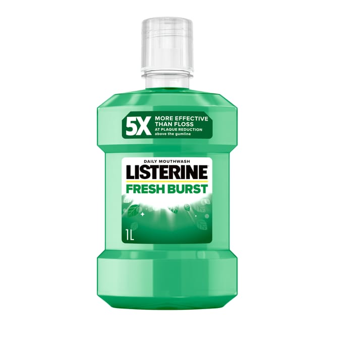 Listerine Fresh Burst Antibacterial Mouthwash 1l