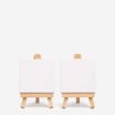 Colvin & Co Artists' Mini Canvas & Easel x2