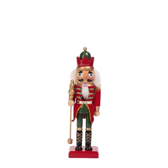Festive Feeling Wooden Christmas Nutcracker 25cm