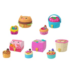 Polly Pocket Tiny Take Out Reveal Micro Dolls & Compact With Toy Cars JCR44