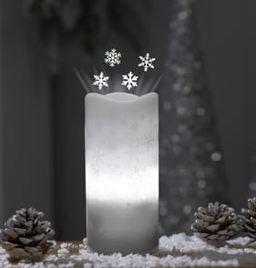 Festive Feeling LED Candle Projector - Snowflake