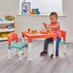 Liberty House Toys Kids Plastic Table and Two Chairs Set