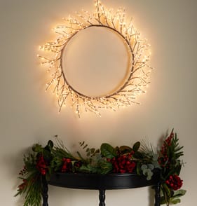 Prestige Mains Operated LED Branch Christmas Wreath