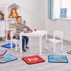 Liberty House Toys Kids Plastic Table and Two Chairs Set