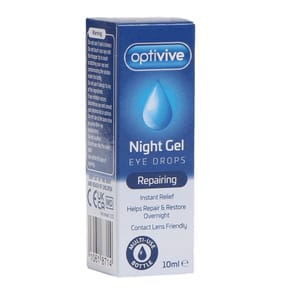 Optivive Night Gel Repairing Eye Drops 10ml