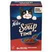 Felix Soup Farm Selection Wet Cat Food 6 x 48g - Chicken, Beef and Lamb