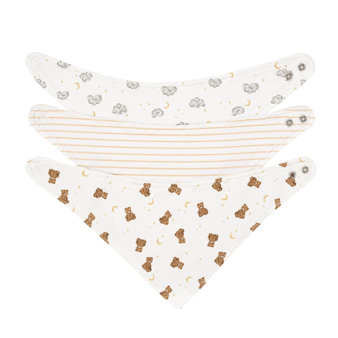 Pure Baby Bandana Bibs 3 Pack