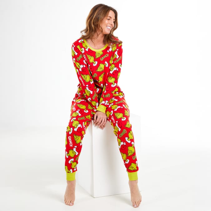 Ladies Red Grinch Pyjamas