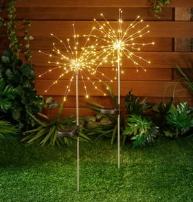 Firefly LED Starburst Solar Stake Light 2 Pack