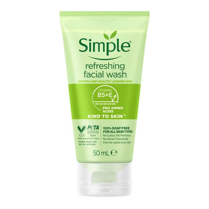 Simple Kind to Skin Refreshing Facial Wash 50ml