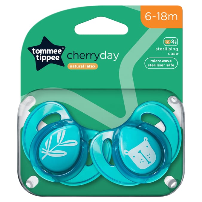 Tommee Tippee Cherry Every Day Soothers 6-18m