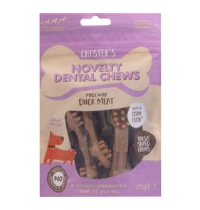 Chesters Novelty Dental Chews 175g - Brush Shaped