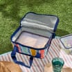 Summer Small Cooler Bag - Multi Coloured Stripe