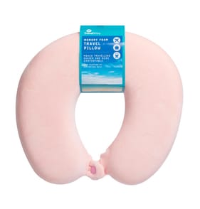 Travel Shop Memory Foam Travel Pillow - Pink