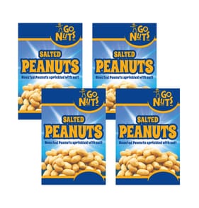 Go Nuts Roasted & Salted Peanuts 50g x4