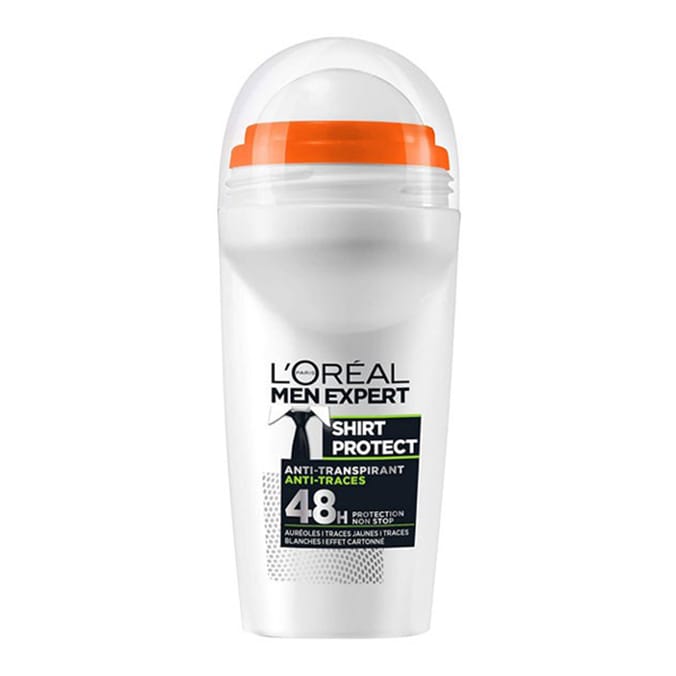 L'Oreal Men Expert 48H Roll On Antiperspirant Deodorant 50ml - Shirt Protect