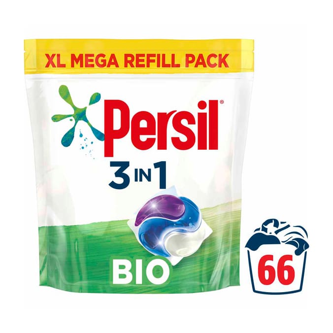 Persil Bio Laundry Washing Capsules 66 Wash