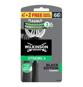 Wilkinson Sword Extreme 3 Black Edition 4 +2 Disposable 