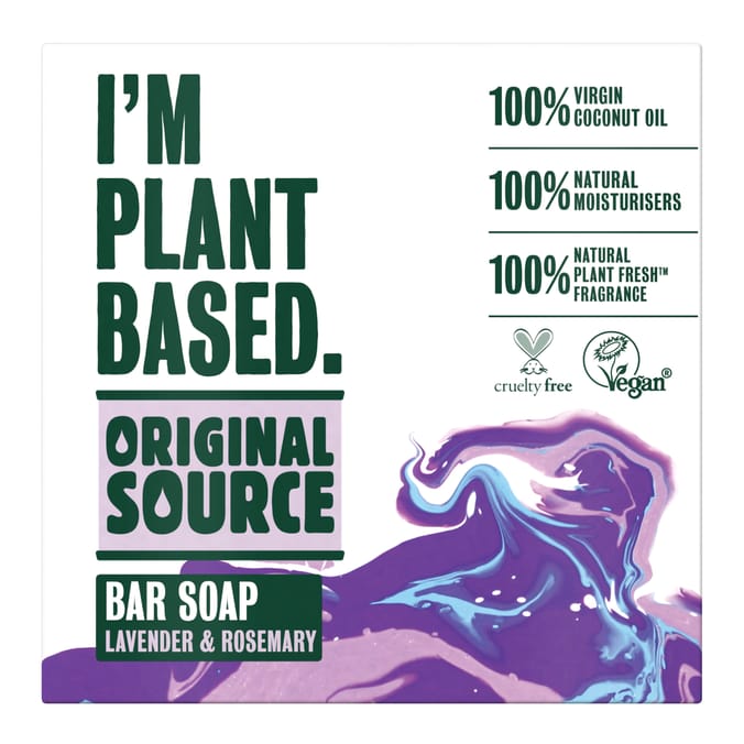Original Source I'm Plant Based Lavender & Rosemary Bar Soap 100g x2