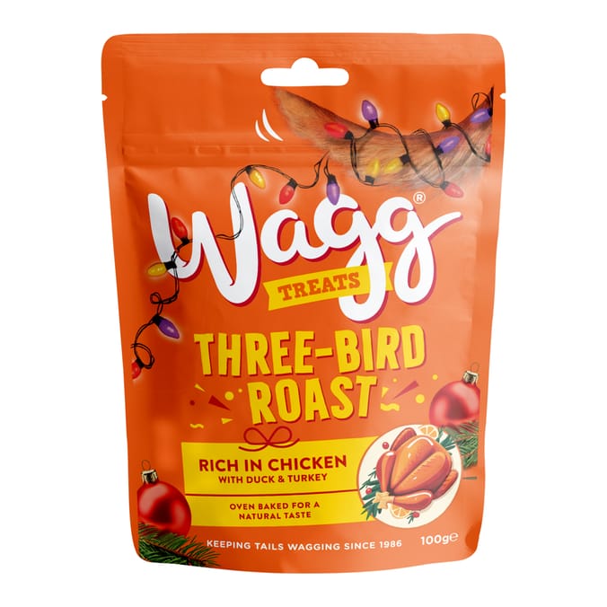Wagg Treats Three-Bird Roast 100g
