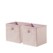 Home Collections Velvet Storage Cube 2 Pack - Pink