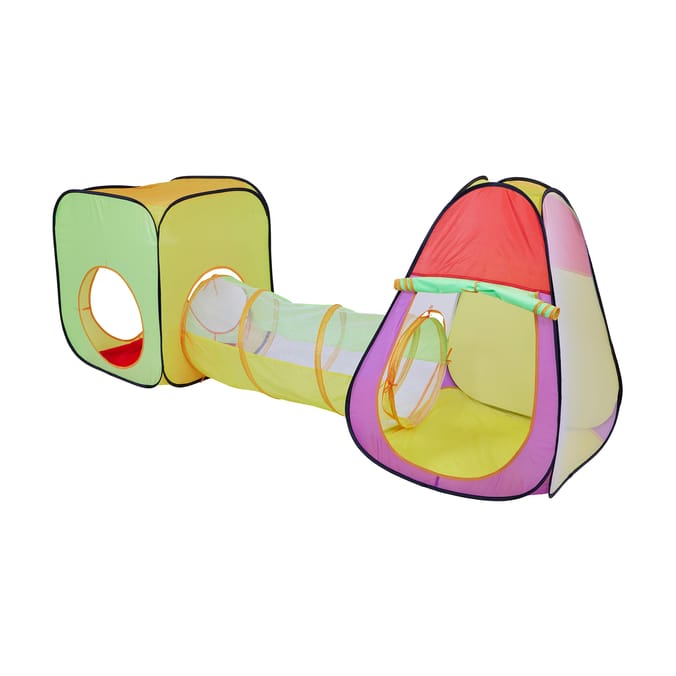 Liberty House Toys Kids Colourful Kids Play Tent & Tunnel Set 100 Colourful Balls