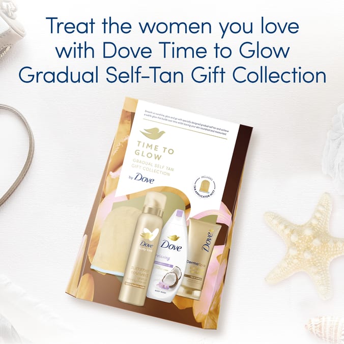 Dove Time to Glow Gradual Self Tan Collection Gift Set 