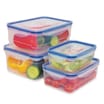 Kitchen Solutions Rectangle Food Container 4 Pack