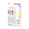 Zebra Deep and Warm Mildliner Double Ended Brush Pen and Fine Marker Pack of 5