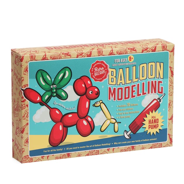 Retro Balloon Modelling Kit Home Bargains