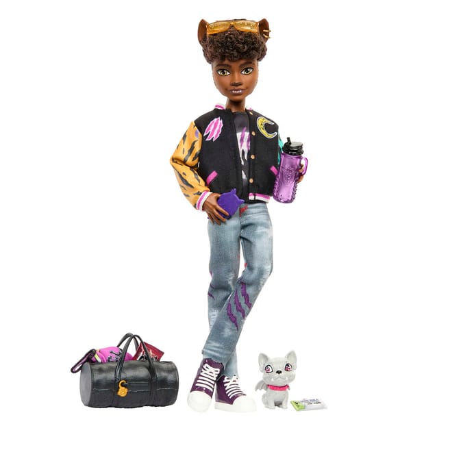 Monster High Doll with Pet & Accessories - Clawd Wolf