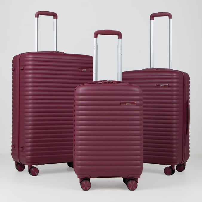 Salisburys Ibiza Hard Shell Suitcase - Burgundy