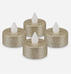 Winter Charm LED Tealights - Gold