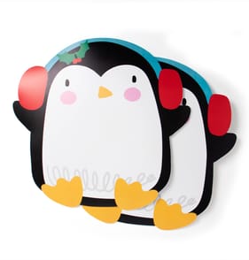 Sleigh Bells Wipe Clean Place Mats 2 Pack - Penguin