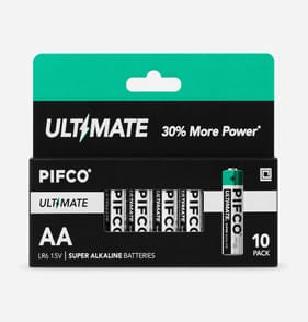 Pifco AA Ultimate Super Alkaline Batteries 10 Pack