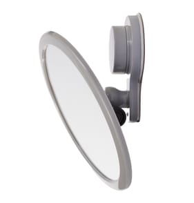 Everyday Essentials Plastic Suction Mirror - Grey