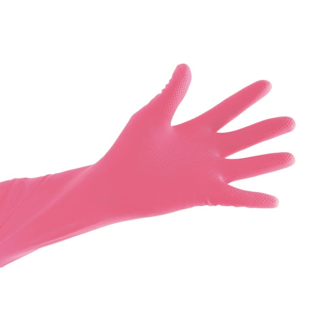Power Action Super Strong Rubber Gloves - Medium 4 Pack
