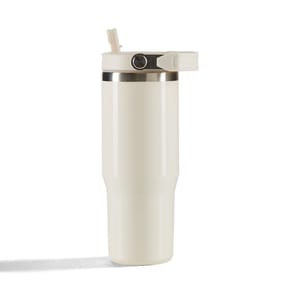 Hydrate 30oz Tumbler with Handle - Cream
