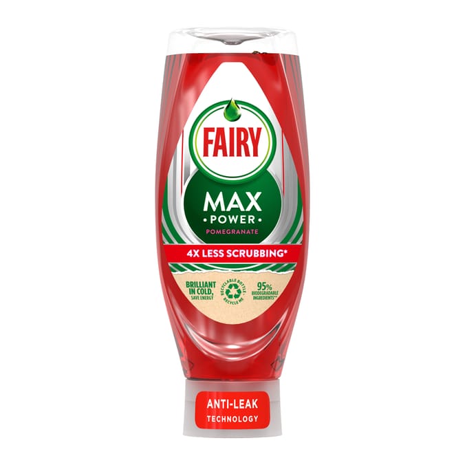 Fairy Max Power Washing Up Liquid 640ml - Pomegranate