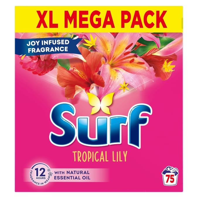 Surf Washing Powder Tropical Lily 75 washes 3.75 kg