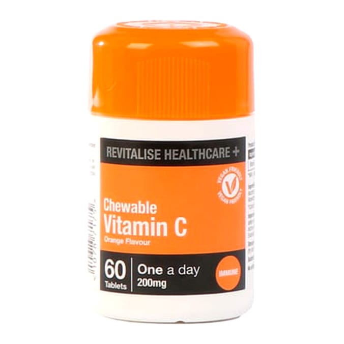 Revitalise Healthcare + Vitamin C Chewable Tablets 60s - Orange Flavour
