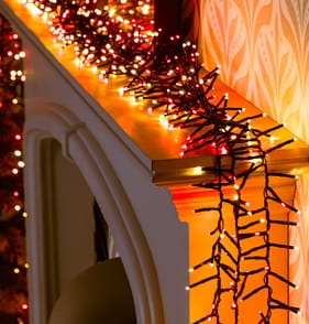Prestige Mains Operated 750 LED Cluster String Lights - Red/Warm